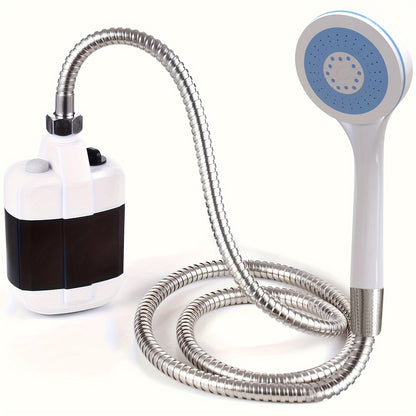 Portable Shower Camping Travel Shower, RV Travel Home Travel Garden Water Handheld Camp Shower Pump-Water Filtration System (4 to 5 Liter Water Flow Per Minute) RV Exterior Showers