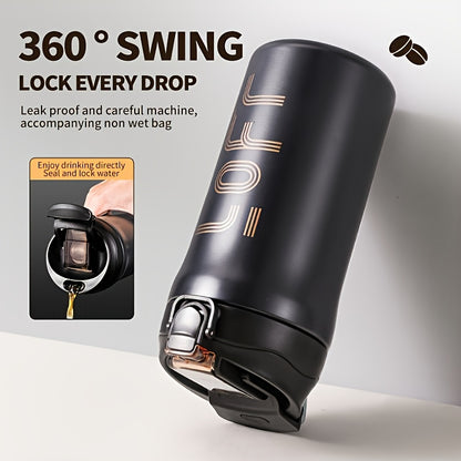 20oz/600ml Double-Wall Vacuum Insulated Stainless Steel Travel Mug - Thermal Cup with Leakproof Flip-Top Lid, Keeps Drinks Hot/Cold for Hours, Large Capacity Thermos for Coffee, Tea, Water - Perfect Gift for Coffee & Tea Love