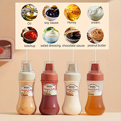 1/2/3pcs, Squeeze Sauce Bottle, Leak Proof Refillable Condiment Container For Salad Ketchup Honey Jam, Squeeze Sauce Bottle Oyster Sauce Squeeze Bottle, Home Kitchen Supplies