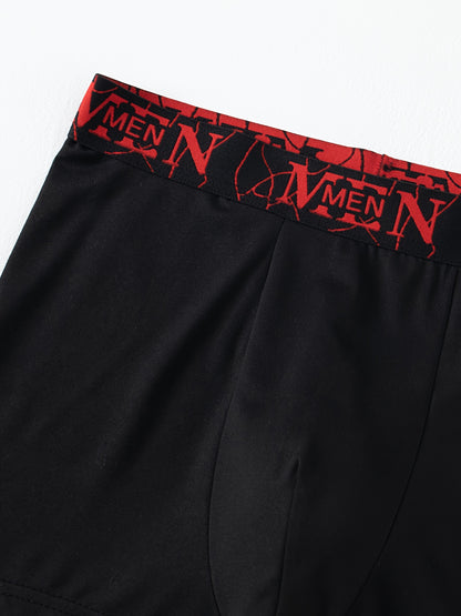10-Pack Men'S Boxer Briefs - Breathable, Comfortable, Stretchy Underwear with "NINJA" Graphic, Solid, Perfect for Casual Attire, Gym, Or Everyday Wear