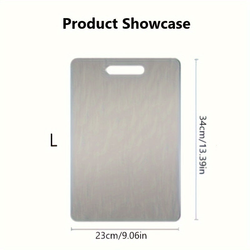 A Set of 1 Mini/Small/Medium/Large Stainless Steel Cutting Boards, Suitable for Home Kitchens And Convenient for Camping. These Durable And Corrosion-Resistant Boards Are Useful Kitchen Tools And Accessories.