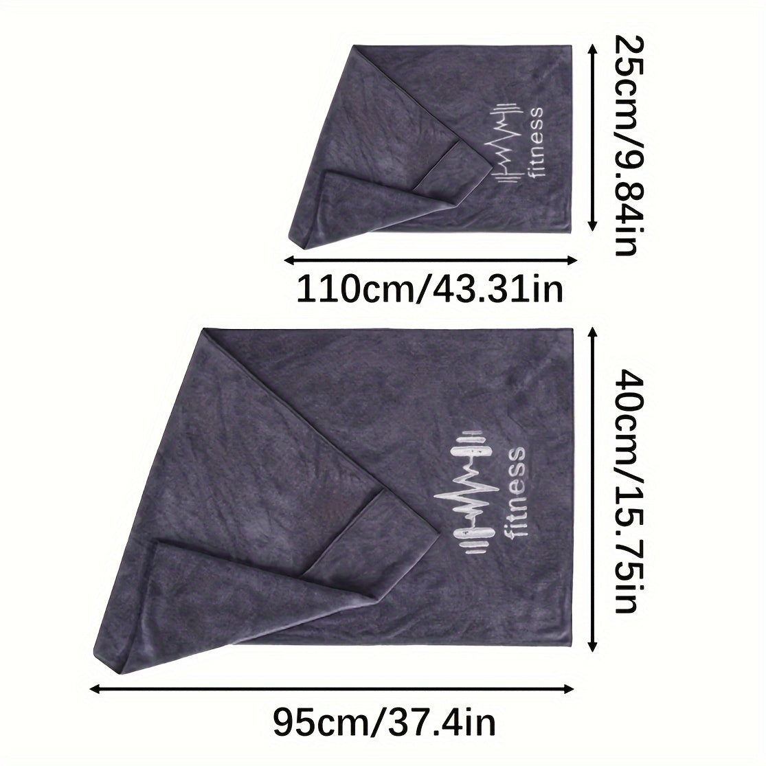Lightweight, Quick-Drying Sports Towel - Soft Sweat Absorption for Men & Women - Perfect for Outdoor Gym, Training & Running!