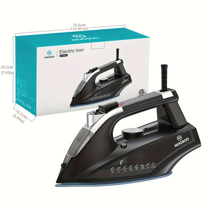 Moosoo Pro Steam Iron - 1800W Lightweight Dry Iron With Advanced Anti-Drip System, Auto-Off Function, And Enhanced Safety Features For Easy Ironing Experience - ST1800