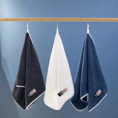 9pcs Large Size Three Colors Super Soft Super Absorbent Bath Towel Set, Blue, White, Gray Composition, Exquisite and Durable, Not Shedding, 5-Star Standard