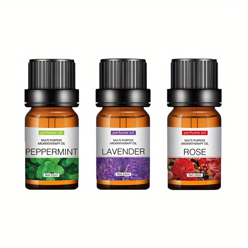 Each - Premium Essential Oil Set for Diffusers, Humidifiers, Candles & Hair Care - Includes Rose, Ocean, Cherry Blossom, Lavender, Jasmine, Sandalwood, Sweet Orange, White Tea, Lemon, Mint, Mini