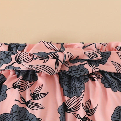 3pcs Short Sleeve & Shorts Set for Newborns - "I'm Daddy's Girl" Letter Print Pants and Headband, Mommy's World Alphabet Kids' Outfit, Perfect for Outdoor