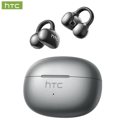 1pc HTC NE55 AI Translation Earbuds Real-time Translation Headphones OWS Open-Ear Wireless Headphones, Latest BT V6.0, Noise Reduction Clear Call, 6.5 Hours Music Long Battery Life, Big speaker Big Volume, Headphones Noise Ca