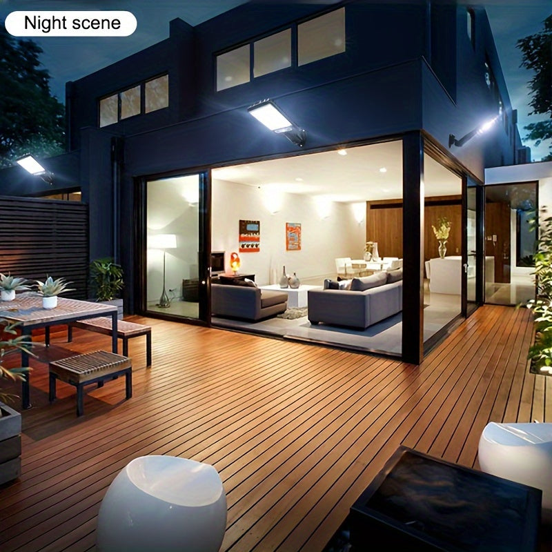 New Outdoor Solar Street Light With Remote Control LED Wall Light, Human Sensing Courtyard Light, Waterproof Garden Light