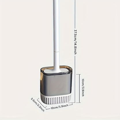 Essential Toilet Brush Set for Christmas And Halloween, Including a Toilet Brush, Holder, And a Flexible Brush Head with a Ventilated Stand. This Compact Wall-Mounted Toilet Brush Set Is Designed for Deep Cleaning in Bathroom