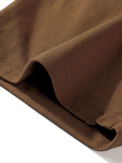 Kid's Solid Color T-shirt, Casual Short Sleeve Top, Boy's Tee For Summer