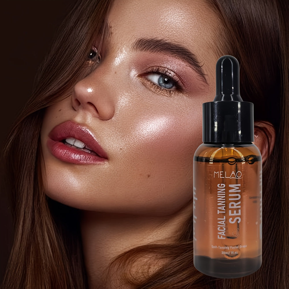 MELAO Sublime Bronze Self-Tanning Serum - Fast-Acting, 1 Hour Sunless Tanner, No Fake Tan Smell, Purees for All Skin Types, Sunless Tanning Solution | Smooth Bronze Finish | Natural Ingredient