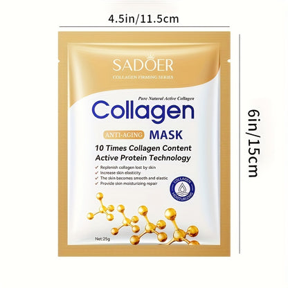 Collagen Facial Mask Moisturizing, Firming, Brightening, Hydrating, Four Seasons Hydrating Mask, Skin Care, Cosmetics
