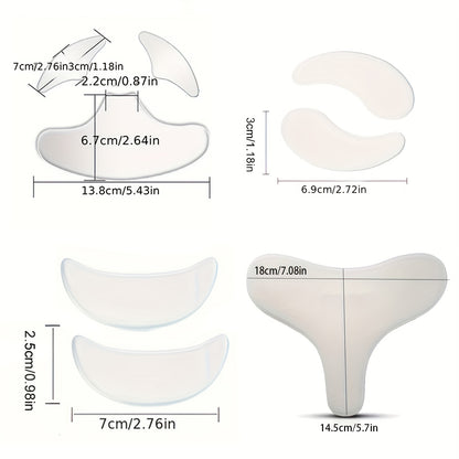 Smooth And Firm Skin With Chest Wrinkle Pads - Overnight Silicone Wrinkle Patches For Women