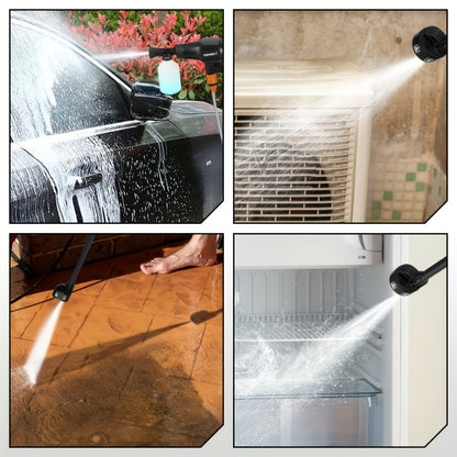 Brushless High Pressure Car Washing Water Gun, 6in 1 Electric Garden Washing Sprayer Cleaning Machine, Suitable for Washing Cars, Washing Floors And Yard Garden Watering, Floor Cleaning Tool, Car Wash Sprayer, Highpressure Wa