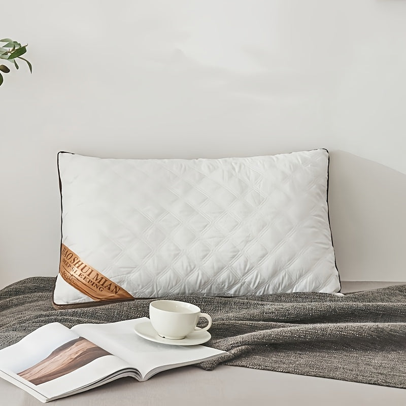 2pcs High-end Hotel Same Pillow Core Light Beige-friendly and Comfortable Cervical Spine Protection Soft and fluffy Sleep Aid Super thick and full Long-lasting no deformation and no collapse Home Gift Machine washable washabl