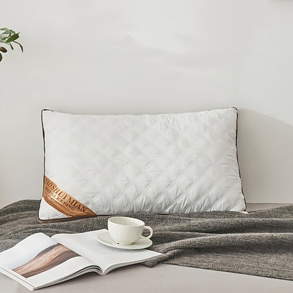 2pcs High-end Hotel Same Pillow Core Light Beige-friendly and Comfortable Cervical Spine Protection Soft and fluffy Sleep Aid Super thick and full Long-lasting no deformation and no collapse Home Gift Machine washable washabl