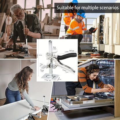 2pcs 7.5 Inch Multifunctional Furniture Lifter, Labor-saving Arm Jack, Suitable For Installing Cabinets And Door Panel Lifting, Load Capacity 220 Lbs, Manual Lifting Height 3.9 Inches