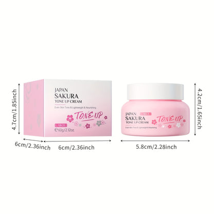 Toning Cream 60g, Plant Extract, Niacinamide Primer, Even Skin Tone, Long Lasting, Natural Look Tone Up Cream