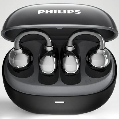 New Philips BT5.4 Earphones Wireless Sport Headphone Earbuds Touch Controlg Earclip Air Conduction Open Ear HiFi Sound 18 Hours Battery Life-TAT3469