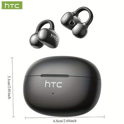 HTC NE55 real-time translation head-mounted OWS open wireless headset, supports the latest BT V6.0, noise reduction, clear calls, HIFI high-quality sound quality, built-in microphone, language translation, ergonomic design, d
