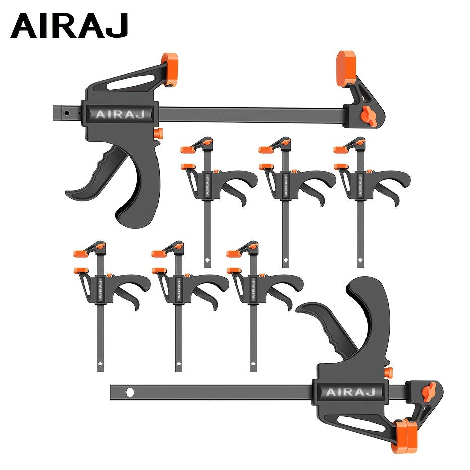 2/5pcs AIRAJ 10.16 Cm Woodworking Clips F Clamp Clip Hard Grip Quick Ratchet Release DIY Carpentry Hand Vise Tools