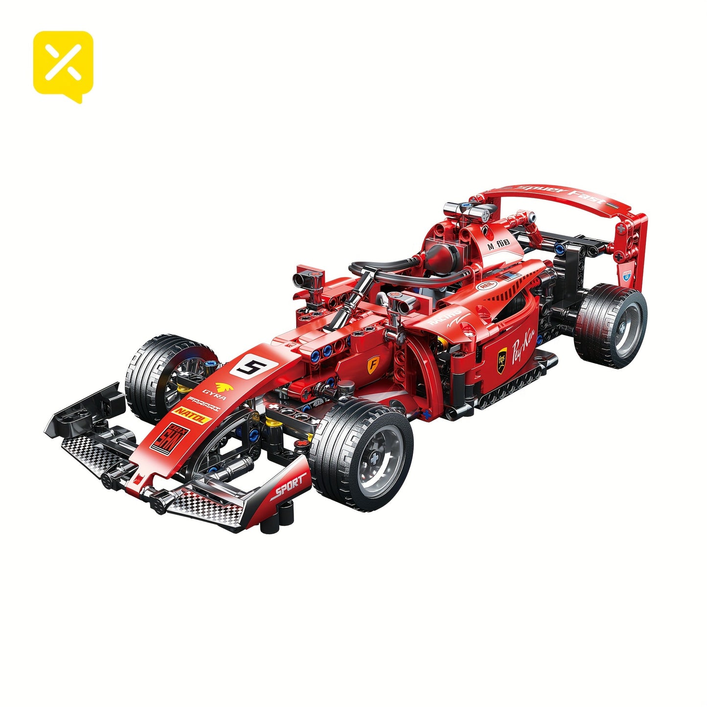 New Racing Car, Formula Retro Car Model, Remote Control Car Building Block, Cool Collection Model Car Kit, Building Toy, Suitable For Christmas Gifts, Halloween Gifts