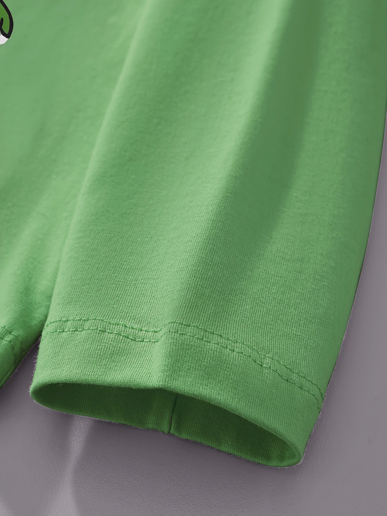 Boys' Pure Cotton Long Sleeve T-Shirt with Small Dinosaur Pattern Autumn and Winter Trendy Style