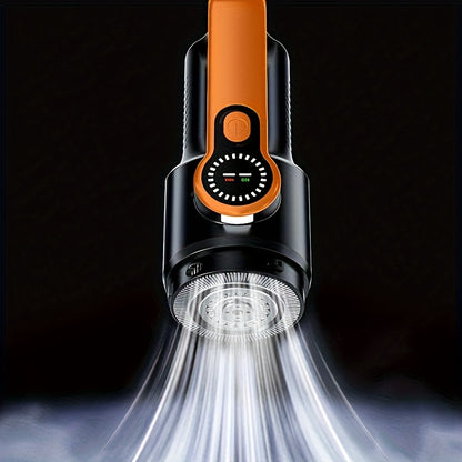 Car Handheld Wireless Vacuum Cleaner, Strong Suction, Portable Vacuum Cleaner, USB Rechargeable with LED Light, Suitable for Cars, Pets, Hair, Beds, Home