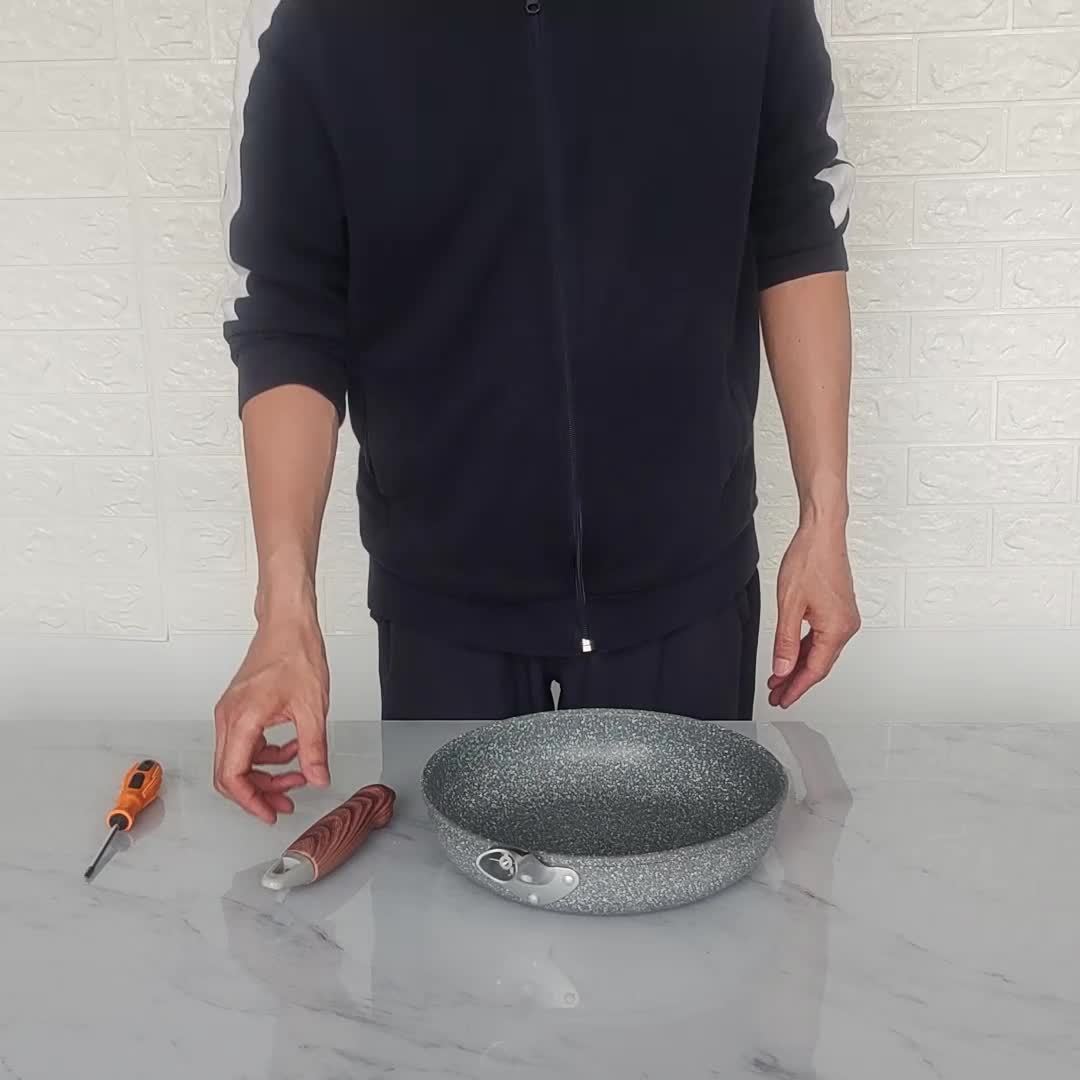 1pc Flat Bottom Frying Pan, Non-Stick Frying Pan, Household Cookware, Suitable for All Stovetops, Easy to Clean, Ideal for Home Kitchen Use