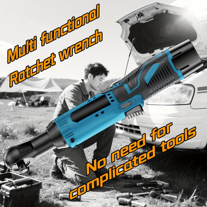 2025 New Electric Wrench, Portable Ratchet Wrench, Automotive Maintenance Angle Crane Installation Tool, Effort-Saving Quick-Release Wrench for Home Renovation, Ergonomic Socket Design, Featuring Adjustable-Speed Trigger, Ide