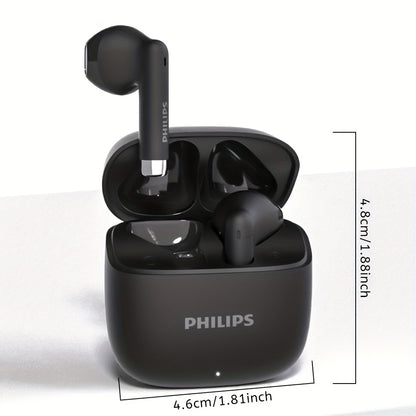 PHILIPS 2025 Wireless Earbuds - New upgrade V6.0, Low Latency, Long Battery Life, Sound Isolation, with Mic for Gaming, Sports, and Music