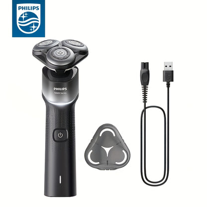 Philips Shaver Series 5000X Electric Shaver for Wet and Dry Shaving, Beige Protect Technology, Flexible 360 Degree Shaving Head, Charging in 1 Hour/5 Min Quick Charge (Model X5004/00)