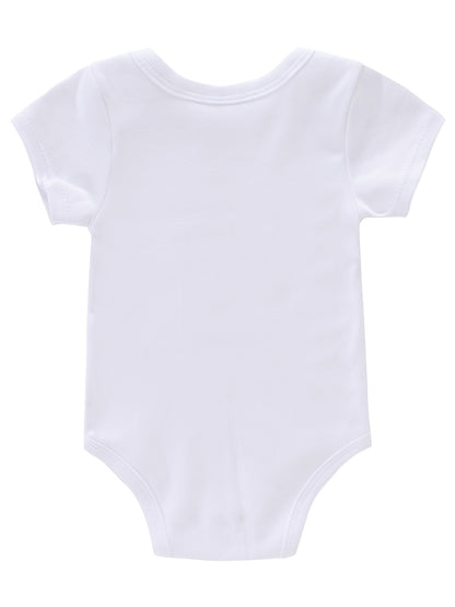 Newborn Infant Short Sleeve Romper "My Gramdma" Print Bodysuit Onesies For Baby Girls And Boys, Suitable For Indoor And Outdoor Wear