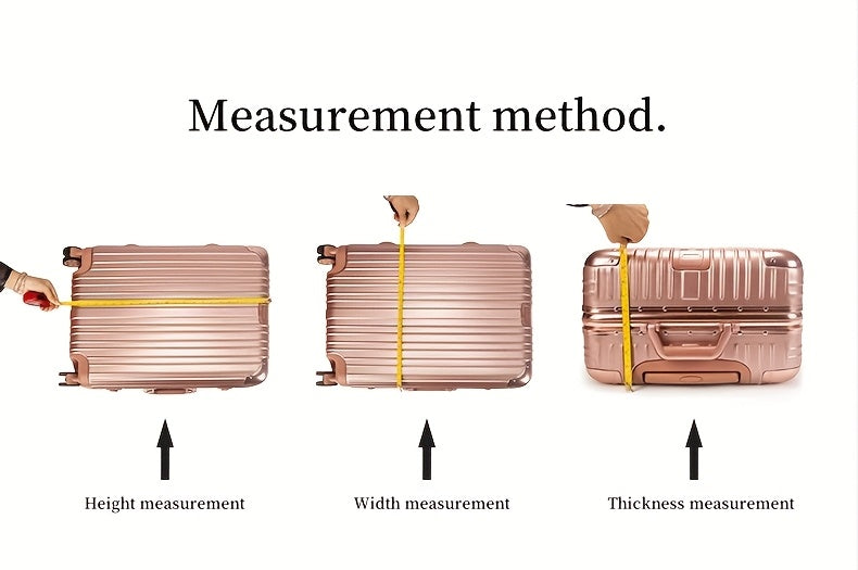 3pcs Luggage Protective Covers, Check-in Shockproof Thick PVC Transparent Dustproof Covers for 50.8cm+60.96cm+71.12cm Suitcases, Waterproof & Durable