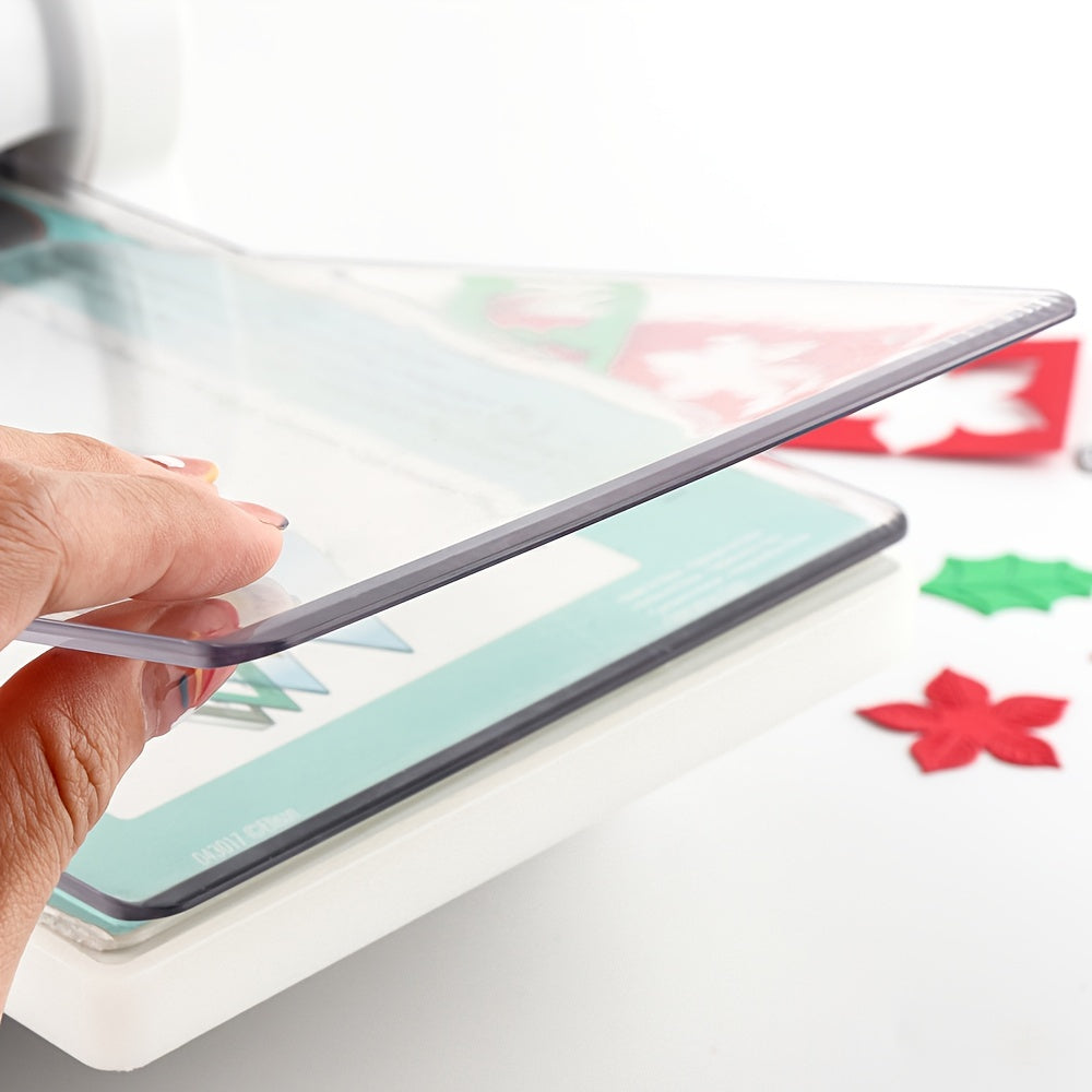 2pcs Transparent Metal Cutting Pads for DIY Scrapbooking - Precision Die & Embossing Machine Replacement Pads with Heart & Star Designs, Ideal for Crafting and Card Making, Precision Cutting|Creative Crafting|Durable Craft To