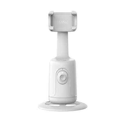 Compact 360° Auto Face Tracking Tripod & Selfie Stick - USB Rechargeable, Fast & Accurate for Vlogging, Live Streaming | Portable Smartphone Holder with Powerful Motor, Rotation, and App Control