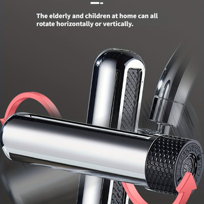 Modern 360° Rotating Faucet Nozzle Replacement Parts with 6 Spray Modes for Kitchen Sink, Metal and Plastic Materials, Splash-Proof Design, A Great Gift Idea
