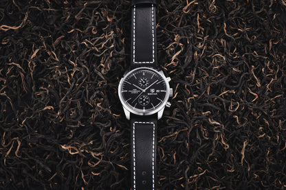 1pc New BENYAR Men's PU Leather Quartz Wristwatch, Men's 100M Multifunctional Watch Military Sports Chronograph Watch For Men