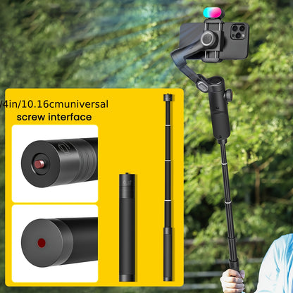 Estabilizador de telemóvel AOCHUAN de 3 eixos com IA 7.0 para estabilização, seguimento de rosto/objeto por IA, zoom e focagem, ideal para gravação de vídeos com smartphone. Capacidade de carga de 250g.