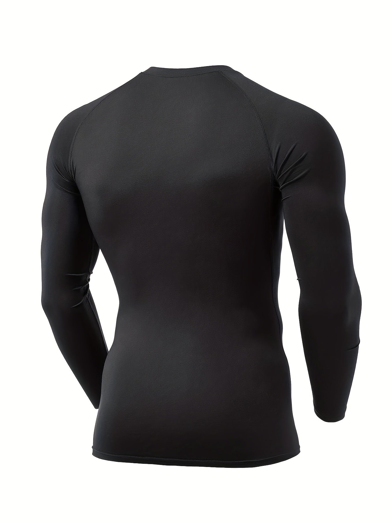 1/3 Pcs, Men's Thermal Long Sleeve Compression Shirts, Winter Sports Base Layer Top, Athletic Running T-Shirt