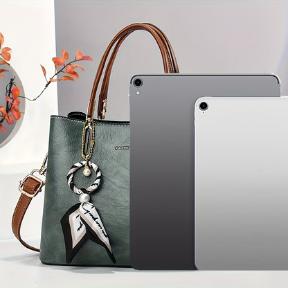 Bolsa de senhora elegante INCK KMCRK - Bolsa tote branca luxuosa com alça removível, fecho de correr e forro em poliéster, perfeita para ocasiões casuais ou formais, uma excelente ideia para um presente sofisticado.