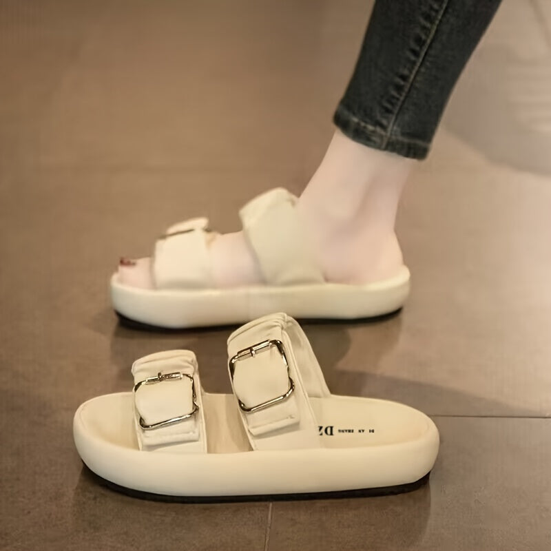 Chinelo feminino elegante, novo modelo de chinelo casual antiderrapante com sola grossa para praia, ideal para grávidas no verão de 2024. Chinelo de alta qualidade com design exclusivo.