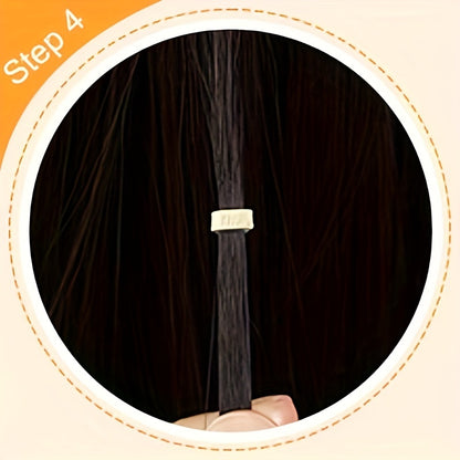 The cheapest hair extension kit on the whole network, equipped with 200 hair extension rings, 1 hair extension pliers, and 2 hair extension hooks