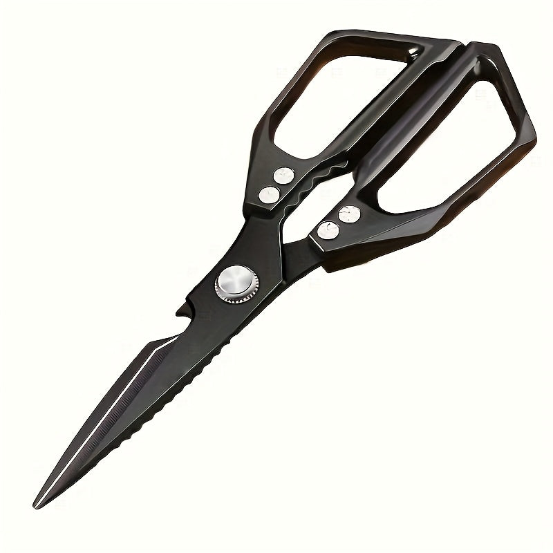1/2 Stainless Steel Kitchen Shears, Chicken Bone Clippers, Ultra Sharp Heavy-Duty Corrosion-Resistant Poultry Scissors with Multi-Purpose Meat Cutting Blade for Easy, Chicken Meat And Bone Cutting - Rustproof Coating