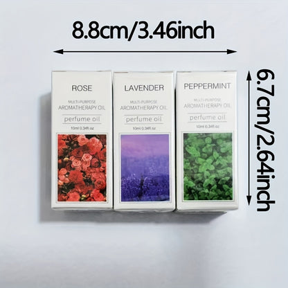 Each - Premium Essential Oil Set for Diffusers, Humidifiers, Candles & Hair Care - Includes Rose, Ocean, Cherry Blossom, Lavender, Jasmine, Sandalwood, Sweet Orange, White Tea, Lemon, Mint, Mini