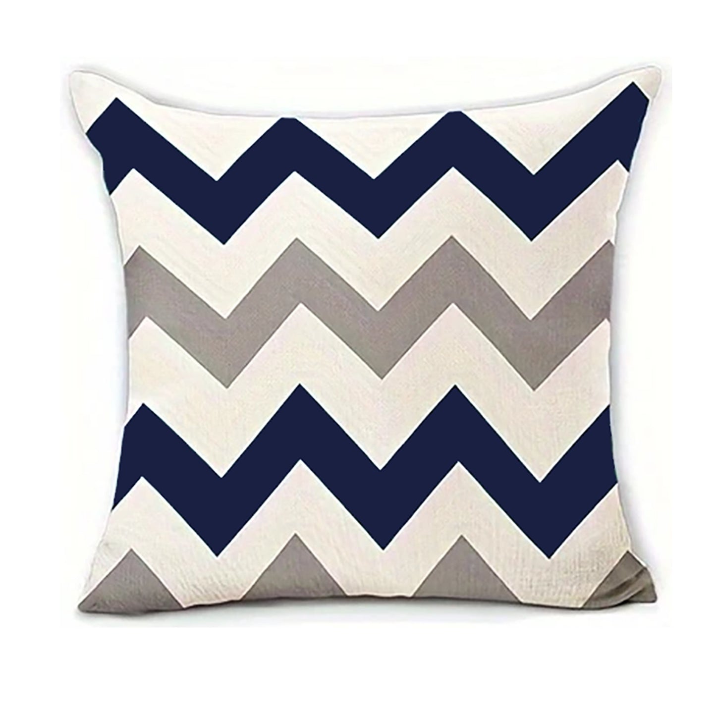 Conjunto de 4 capas de almofada modernas em veludo com estampado geométrico e floral - Azul e branco suave, fecho de correr, poliéster lavável à máquina, perfeitas para decoração de sala de estar e quarto - Inclui 2 almofadas grandes, 1 média e 1 pequena.