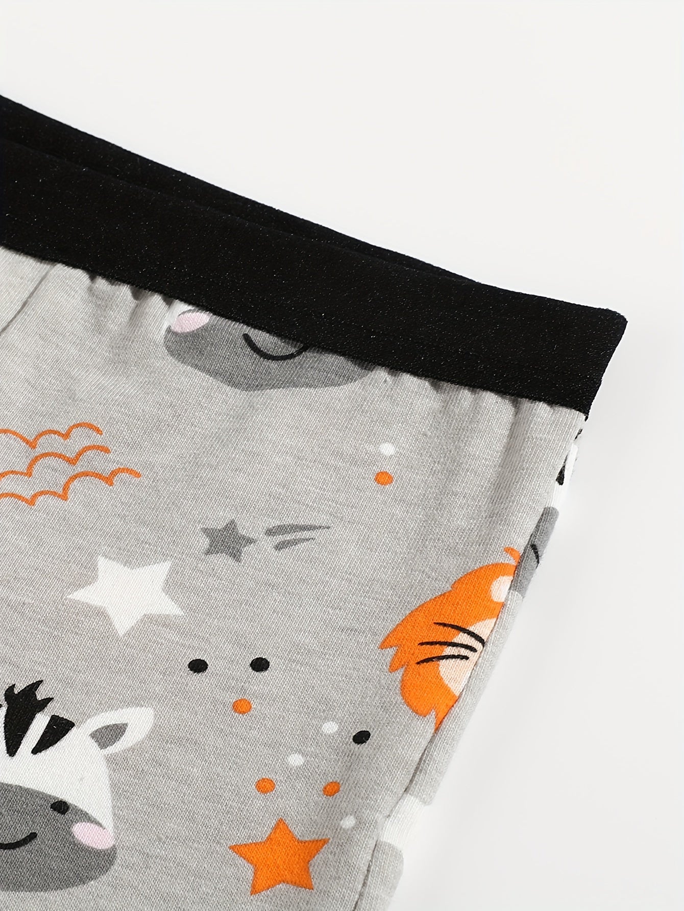 Conjunto de 8 Cuecas Boxer para Criança com Estampas de Dinossauro e Camião Escavador - Tecido Elástico Respirável, Cintura Elástica, Roupa Íntima Macia e Casual para Jovens, Cuecas Boxer Elegantes para Meninos