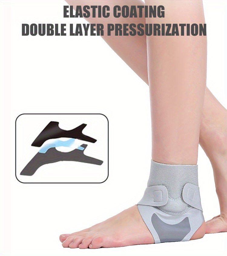 1pc, Breathable Ankle Support with Silicone Gel Pad for Men and Women - Adjustable Compression Brace for Sports, Running, Fitness, and Basketball