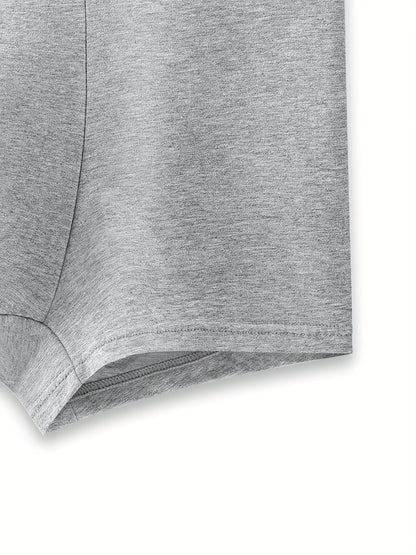 JEANSWEST 8-Pack Men's Underwear, Solid Color, Simple and Fashionable, Cotton Boxer Briefs