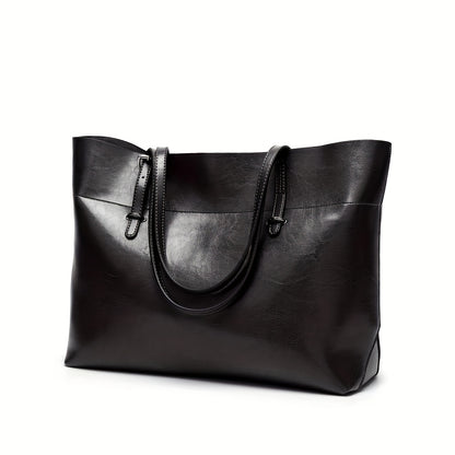 Women'S Tote Bag with Adjustable Strap - Elegant Zipper Closure Handbag, Synthetic Purse for Work, Travel, Everyday - Spacious Women'S Shoulder Bag in Black, Versatile Carryall, Quilted Texture, Durable Construction, Fashion